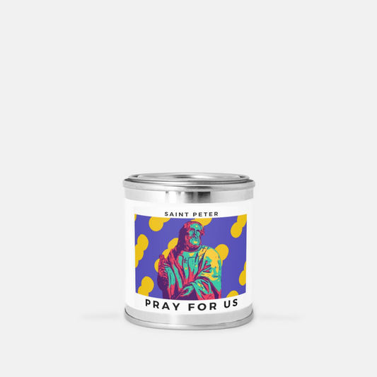 Saint Peter - Tin Candle (Hand Poured 8 oz.)