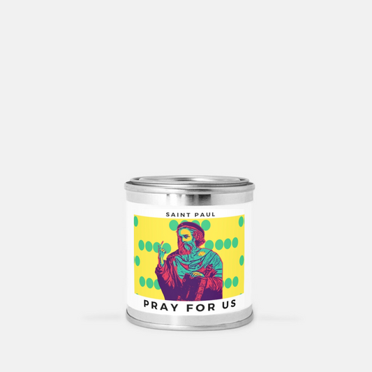 Saint Paul- Tin Candle (Hand Poured 8 oz.)