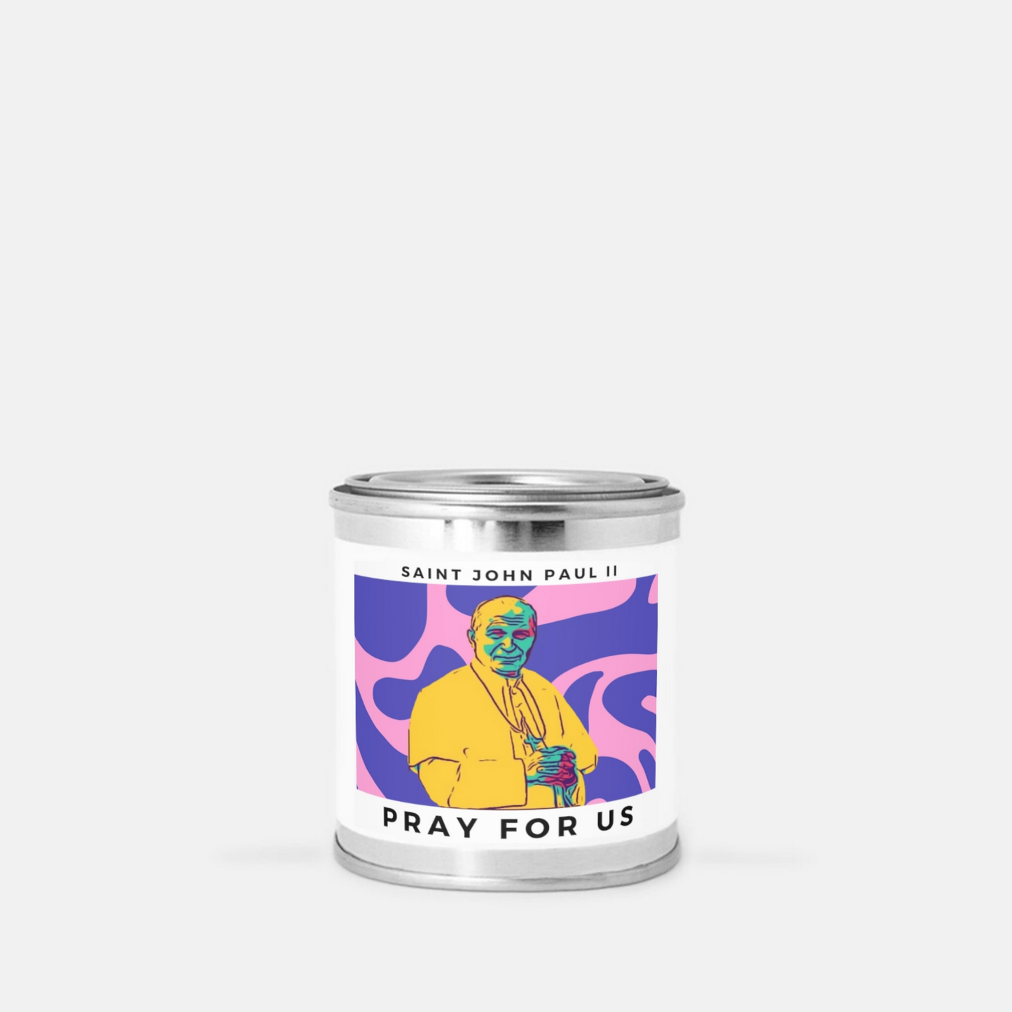 Saint John Paul II - Tin Candle (Hand Poured 8 oz.)