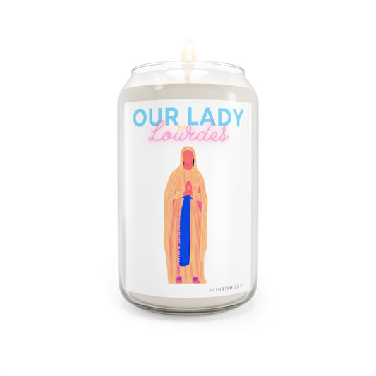 Our Lady of Lourdes Candle -13.75oz