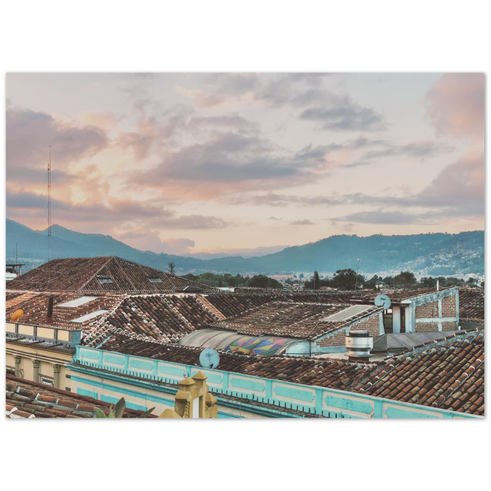 Sunset in San Cristobal de las Casas, Chiapas, Mexico Photo Print 1/2