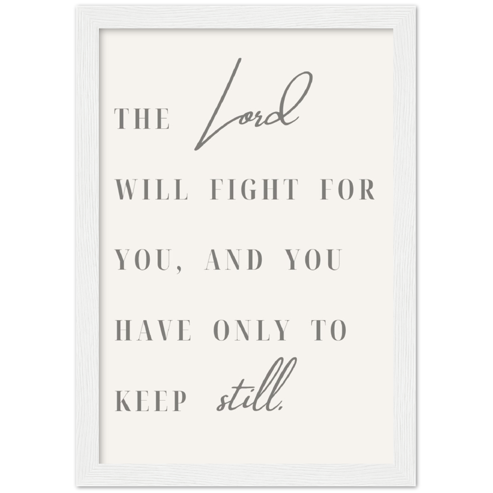 Bible Verse Framed Poster Print - Exodus 14:15