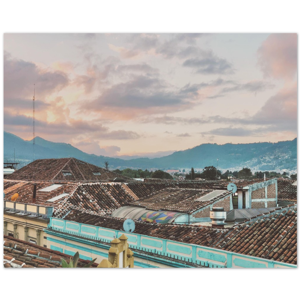 Sunset in San Cristobal de las Casas, Chiapas, Mexico Photo Print 1/2