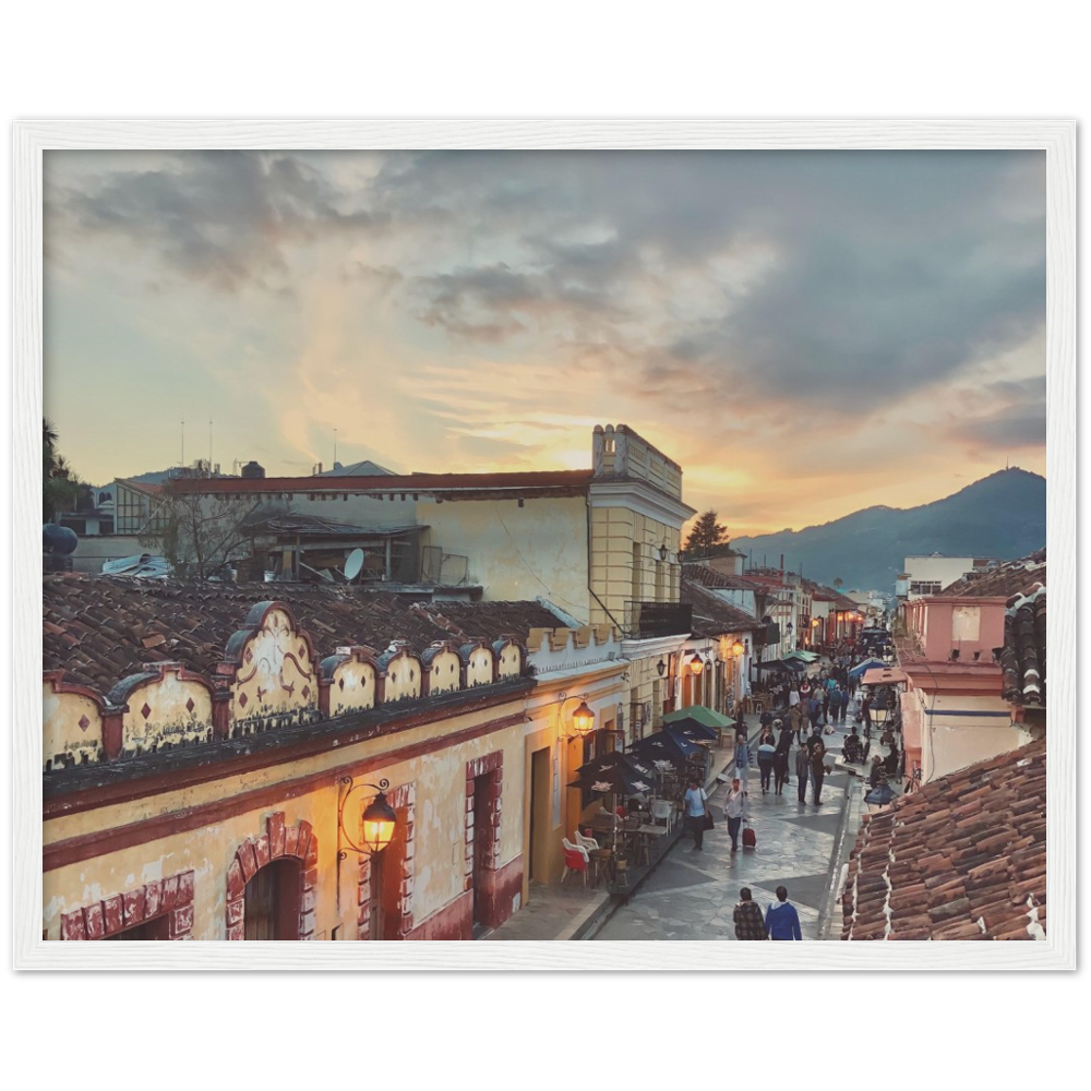 Sunset in San Cristobal de las Casas, Chiapas, Mexico Framed Photo Print 2/2