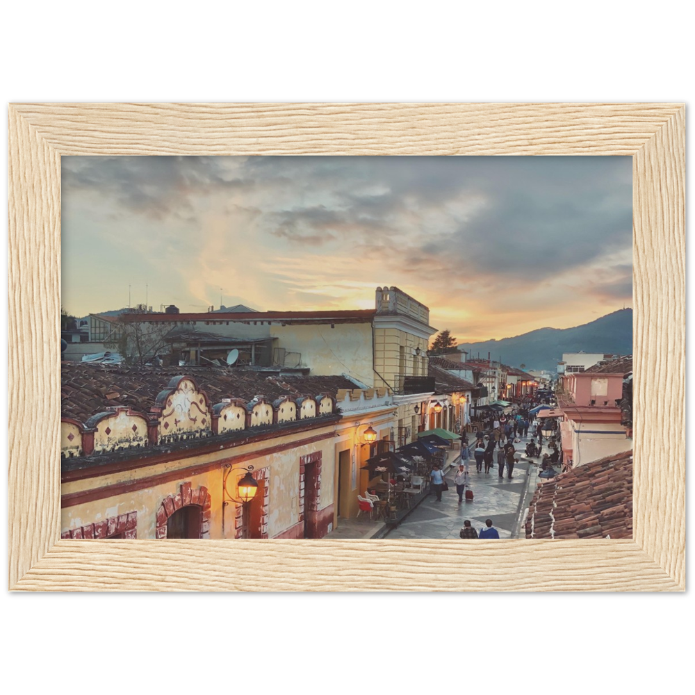 Sunset in San Cristobal de las Casas, Chiapas, Mexico Framed Photo Print 2/2