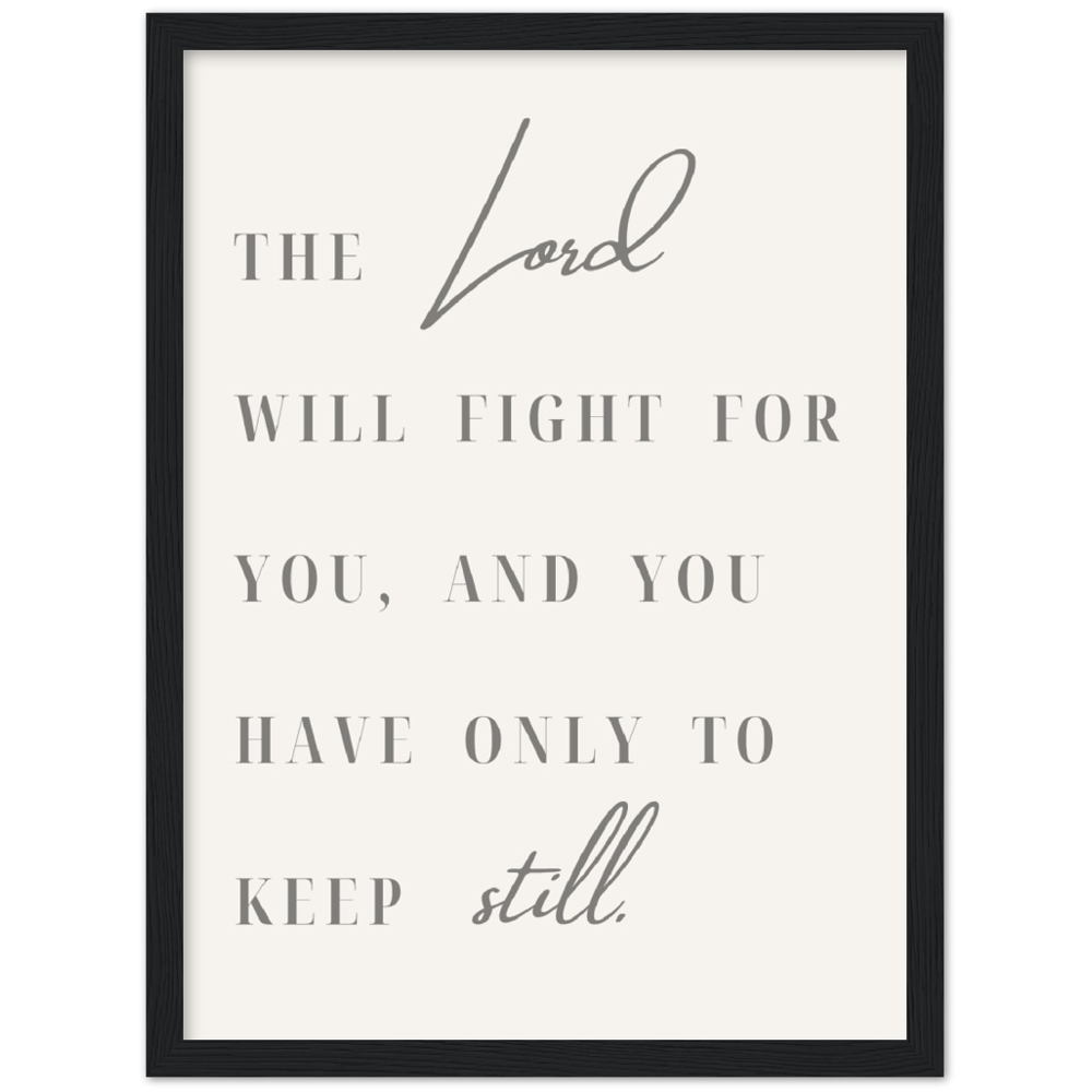 Bible Verse Framed Poster Print - Exodus 14:15