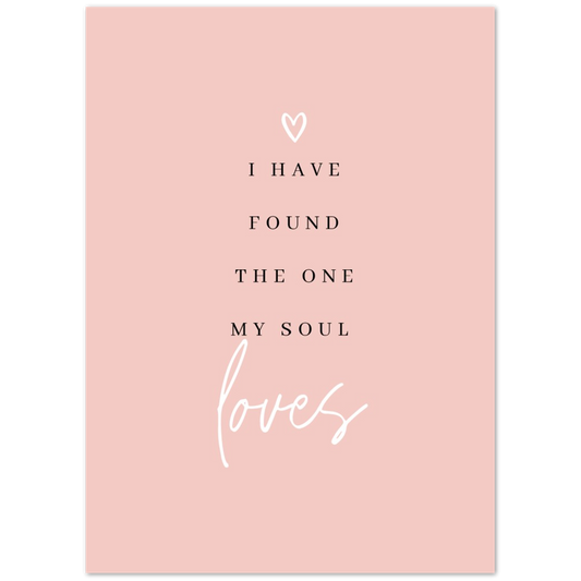 Bible Verse Poster Print - Song of Solomon 3:4