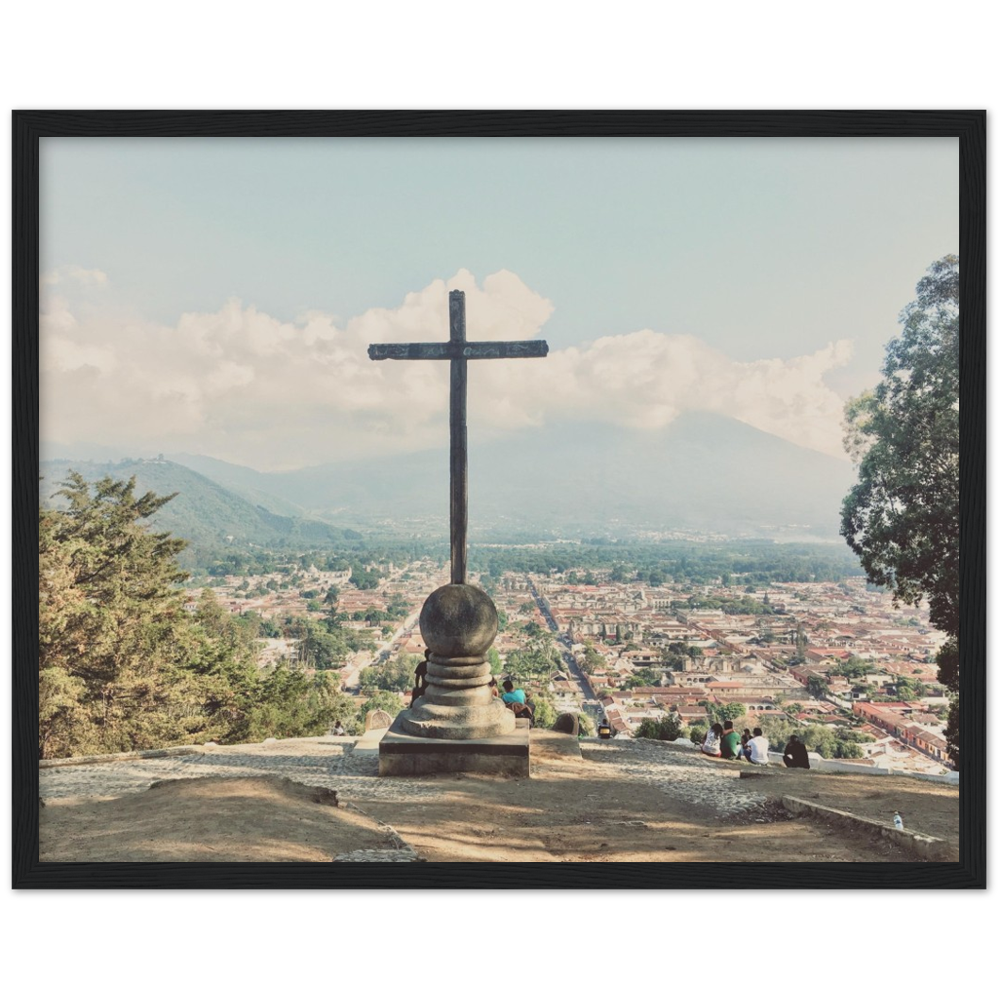 Cero De La Cruz Antigua, Guatemala Framed Photo Print