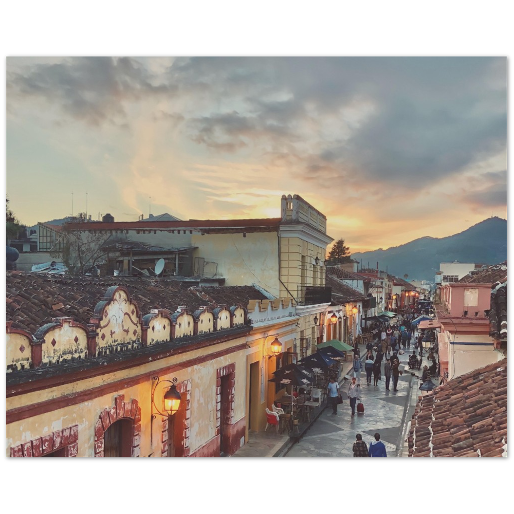 Sunset in San Cristobal de las Casas, Chiapas, Mexico Photo Print 2/2