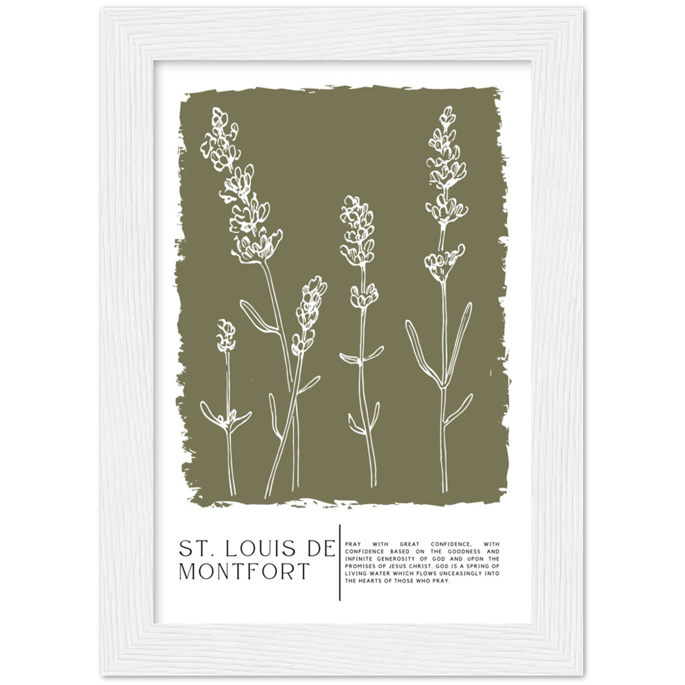 Catholic Prayer Framed Poster Print - St. Louis de Montfort