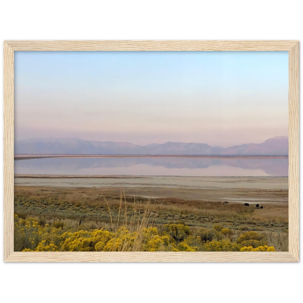 Salt Lake City, Utah Sunset 1/2 Framed Photo Print