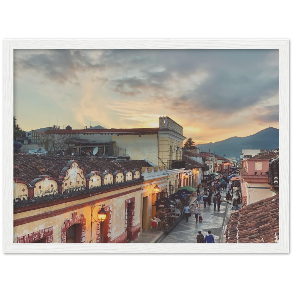 Sunset in San Cristobal de las Casas, Chiapas, Mexico Framed Photo Print 2/2