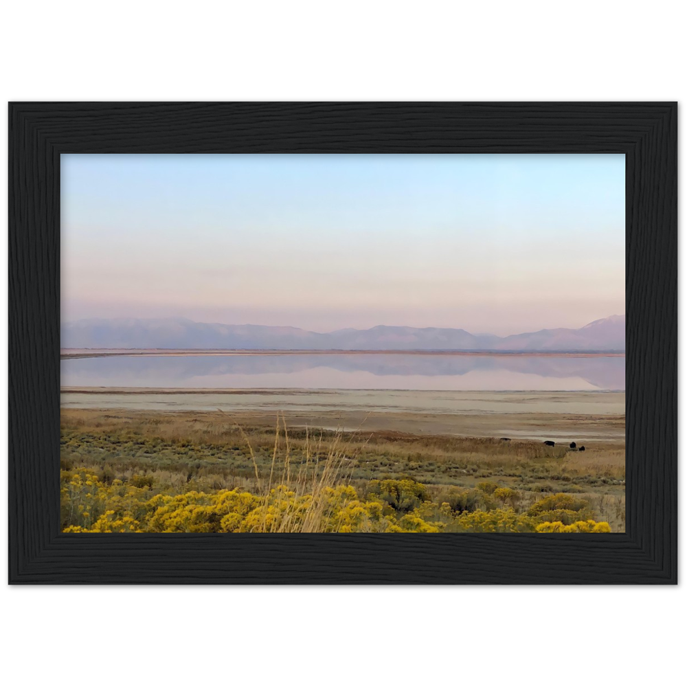 Salt Lake City, Utah Sunset 1/2 Framed Photo Print