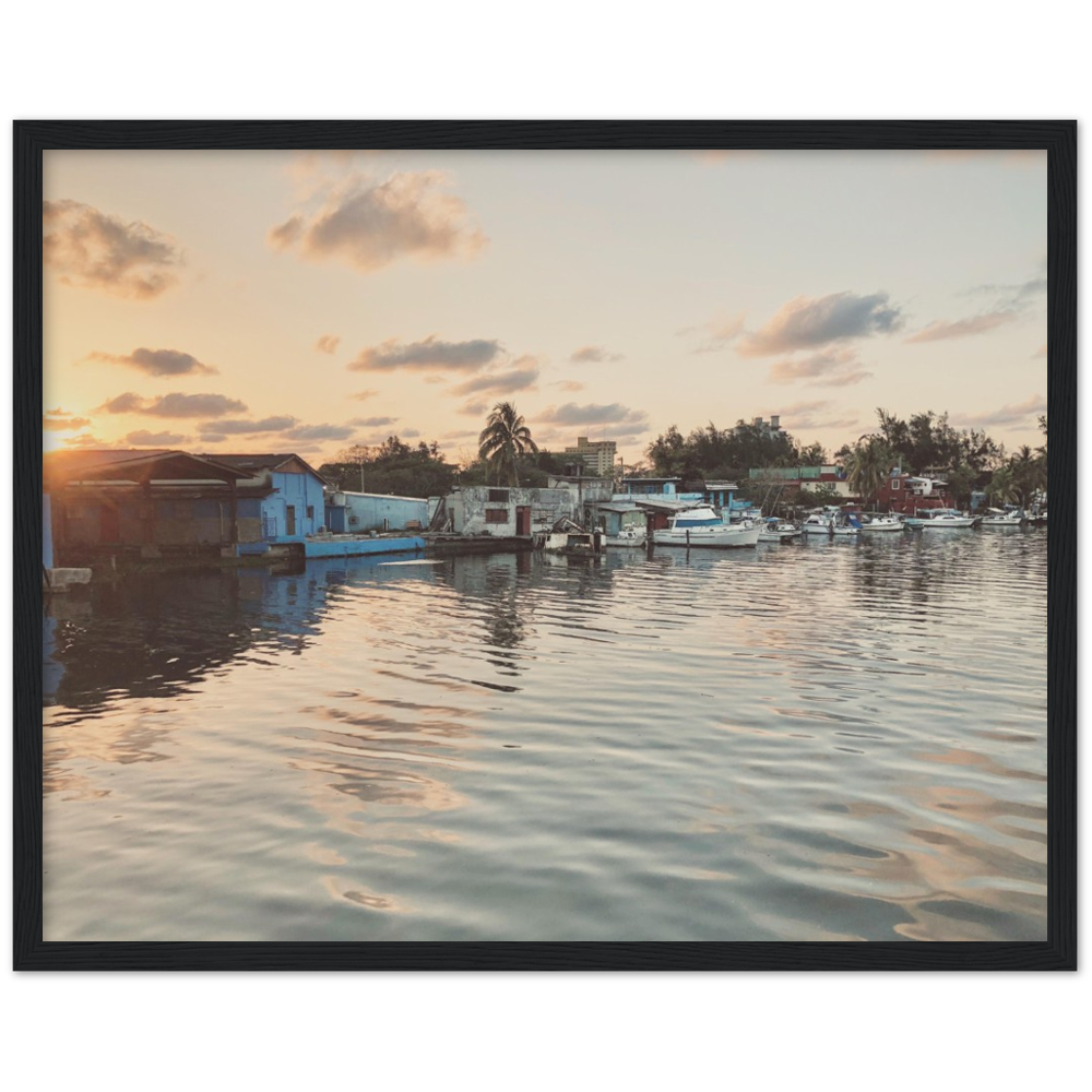 Sunset in Havana, Cuba Framed Photo Print