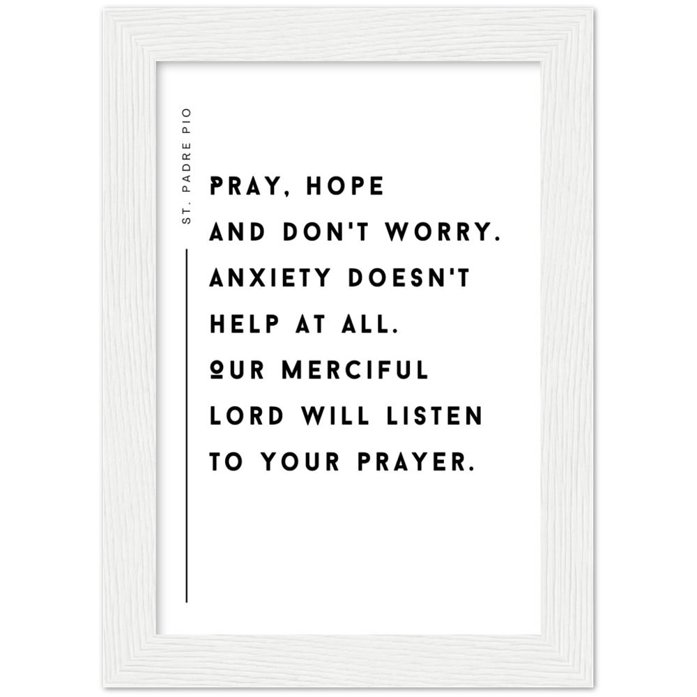 Catholic Prayer Framed Poster Print - St. Padre Pio