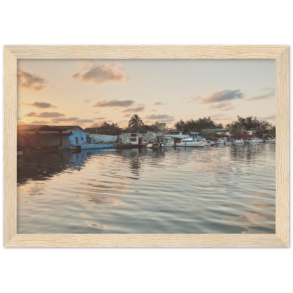 Sunset in Havana, Cuba Framed Photo Print