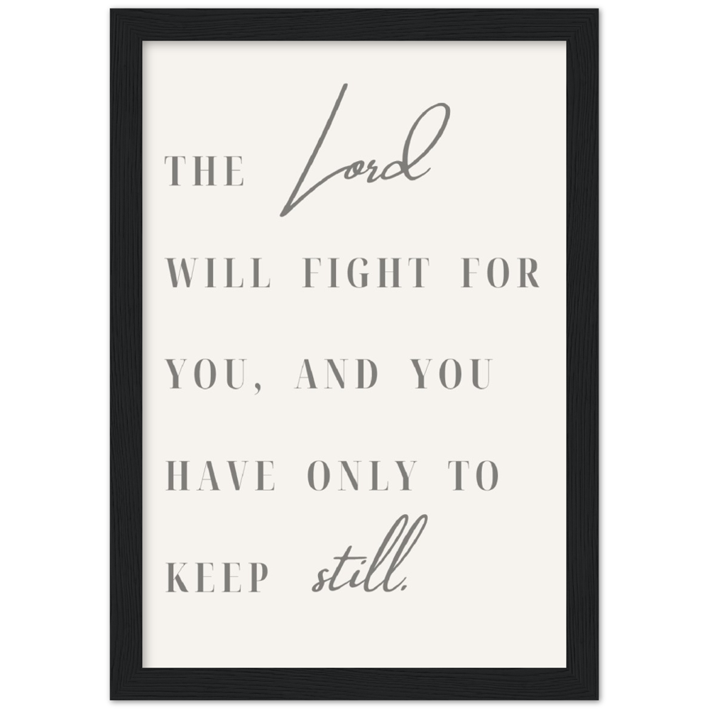 Bible Verse Framed Poster Print - Exodus 14:15