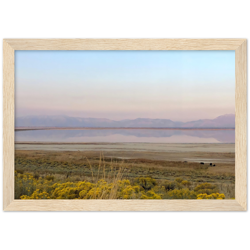 Salt Lake City, Utah Sunset 1/2 Framed Photo Print