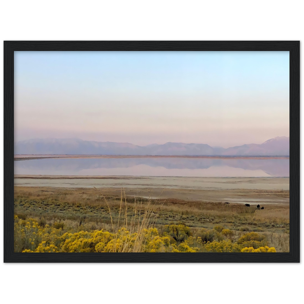 Salt Lake City, Utah Sunset 1/2 Framed Photo Print