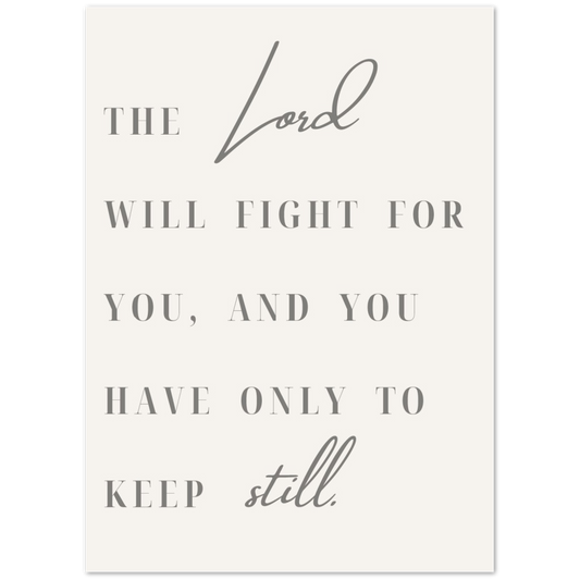 Bible Verse Poster Print - Exodus 14:15