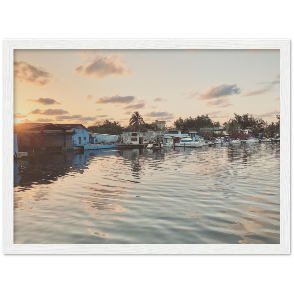 Sunset in Havana, Cuba Framed Photo Print