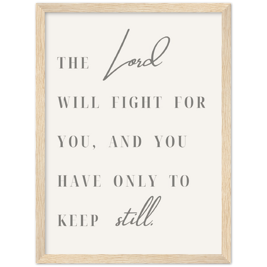 Bible Verse Framed Poster Print - Exodus 14:15