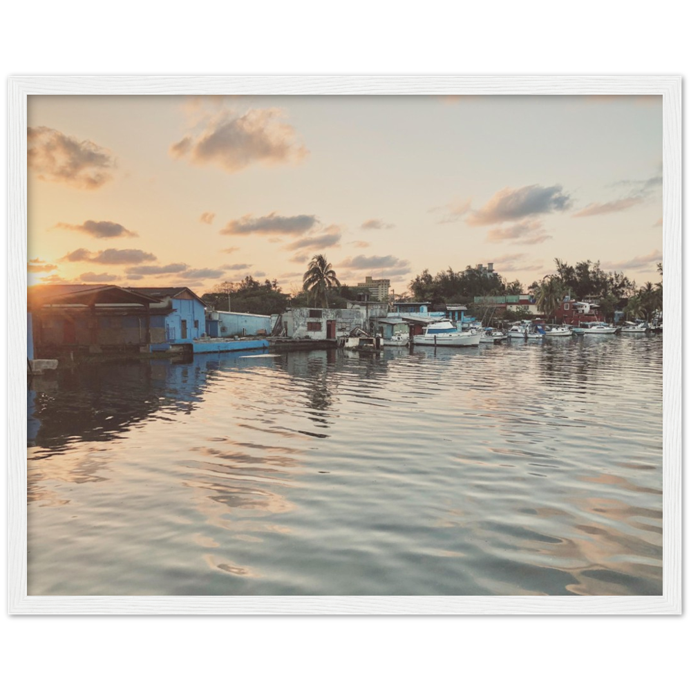 Sunset in Havana, Cuba Framed Photo Print