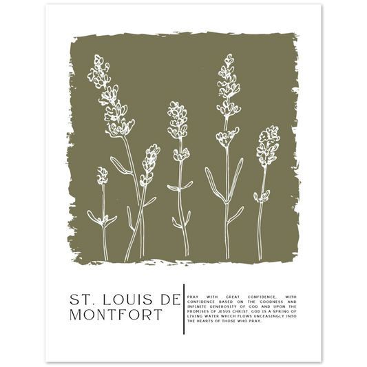 Catholic Prayer Poster Print - St. Louis de Montfort