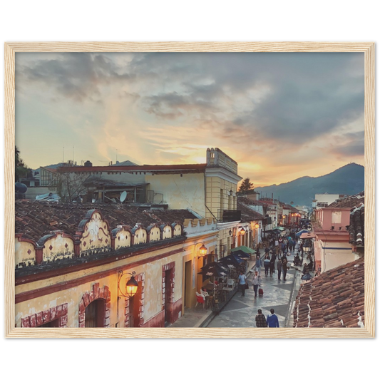 Sunset in San Cristobal de las Casas, Chiapas, Mexico Framed Photo Print 2/2