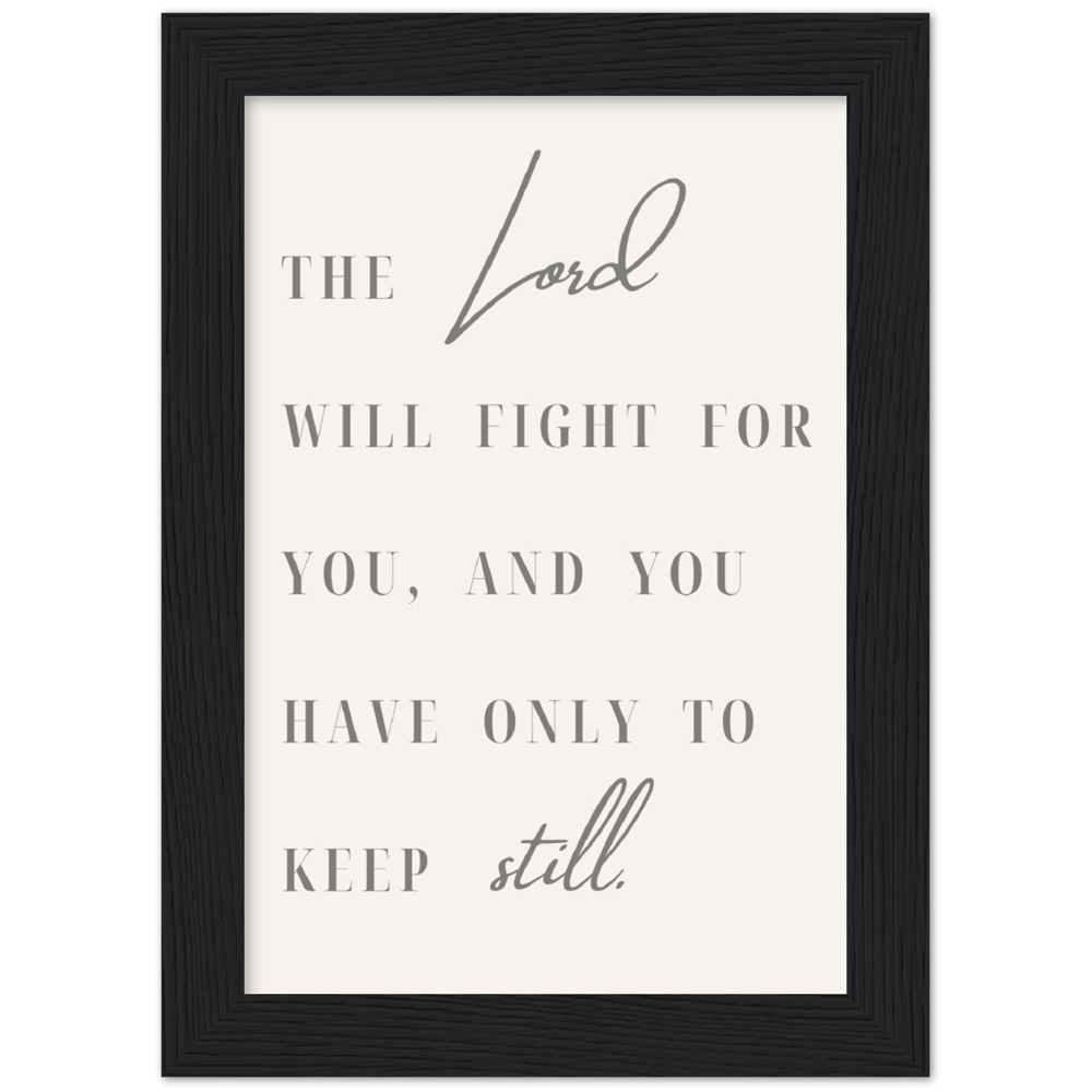 Bible Verse Framed Poster Print - Exodus 14:15