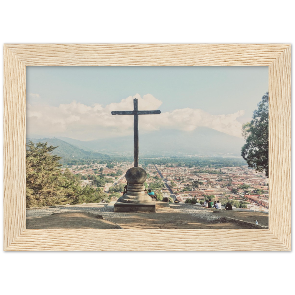 Cero De La Cruz Antigua, Guatemala Framed Photo Print