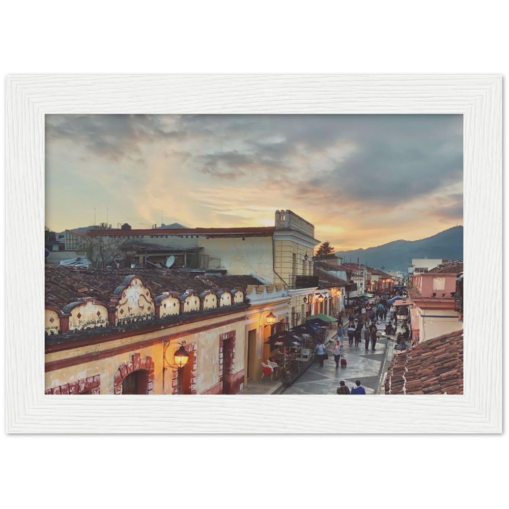 Sunset in San Cristobal de las Casas, Chiapas, Mexico Framed Photo Print 2/2