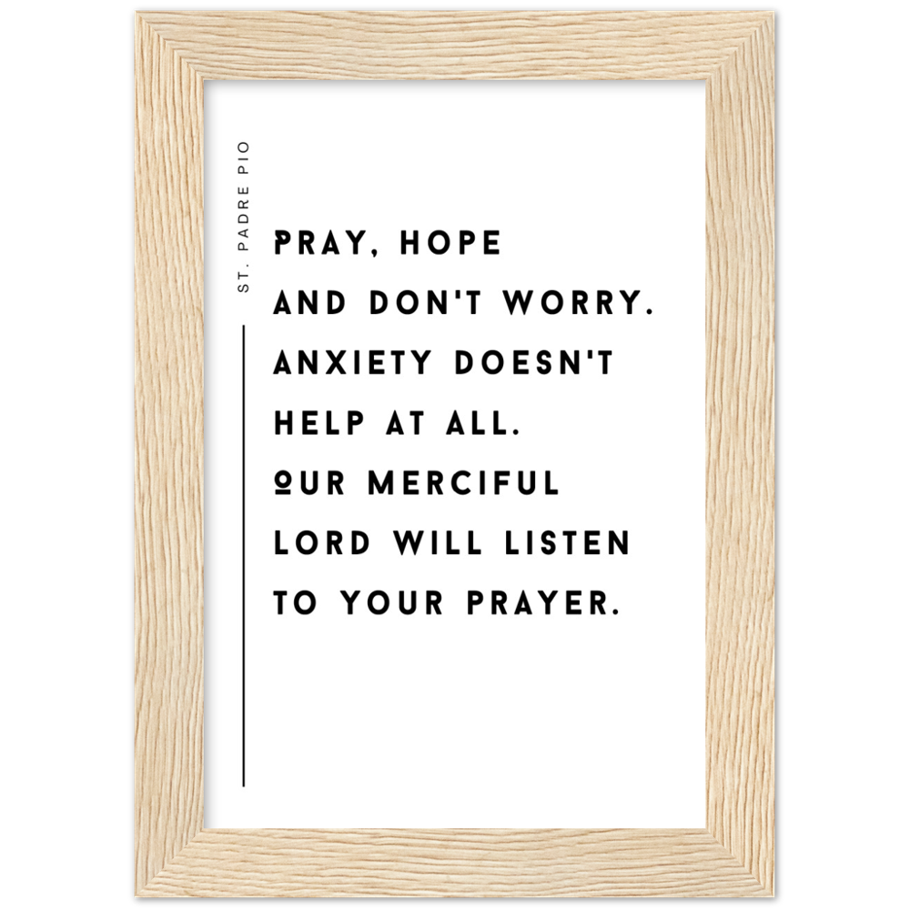 Catholic Prayer Framed Poster Print - St. Padre Pio