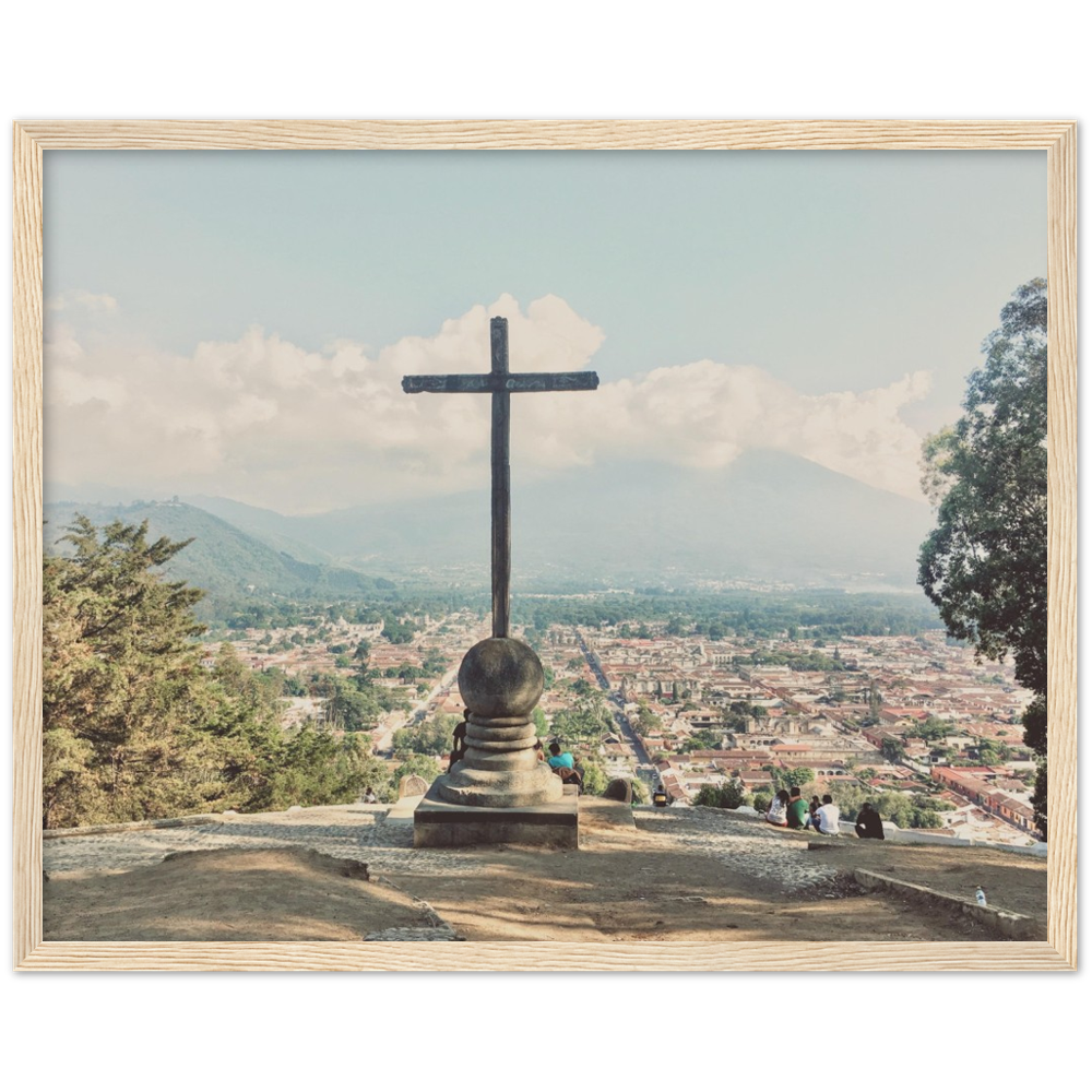 Cero De La Cruz Antigua, Guatemala Framed Photo Print