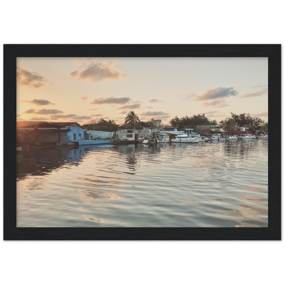 Sunset in Havana, Cuba Framed Photo Print