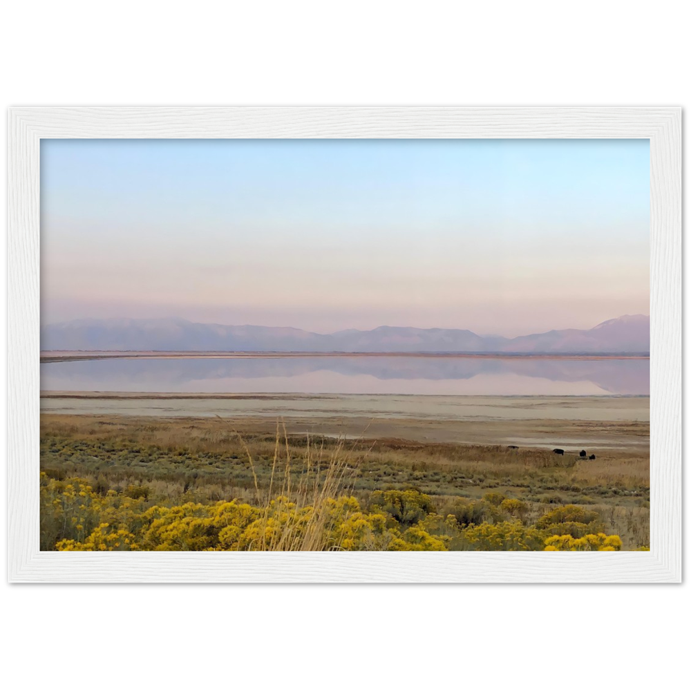 Salt Lake City, Utah Sunset 1/2 Framed Photo Print