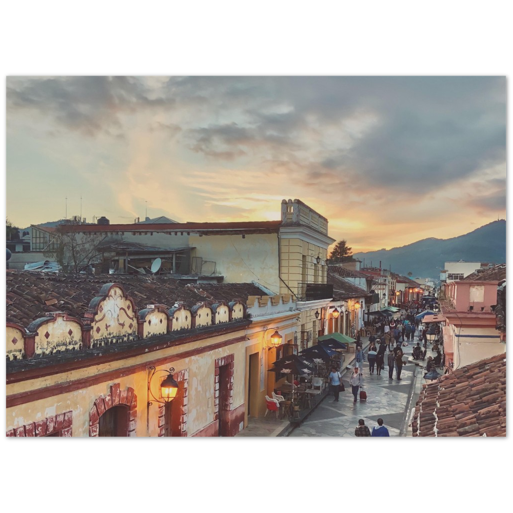 Sunset in San Cristobal de las Casas, Chiapas, Mexico Photo Print 2/2