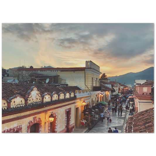 Sunset in San Cristobal de las Casas, Chiapas, Mexico Photo Print 2/2