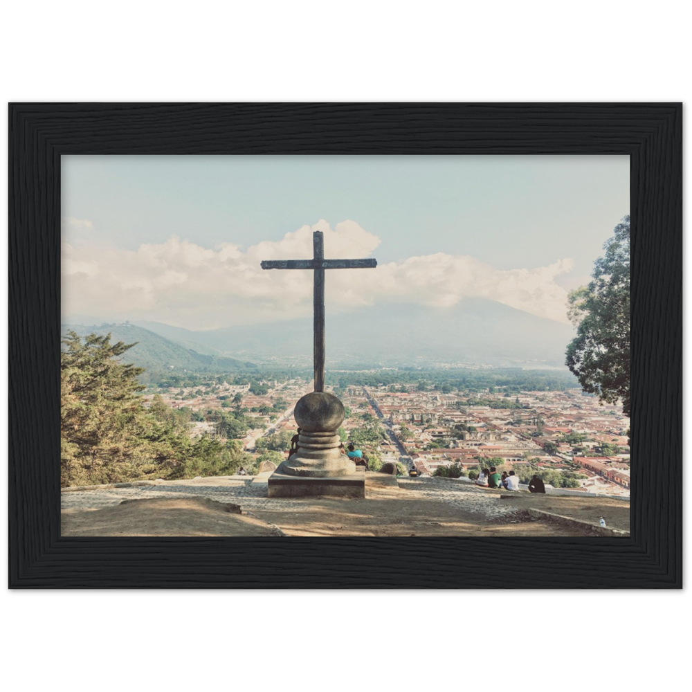 Cero De La Cruz Antigua, Guatemala Framed Photo Print