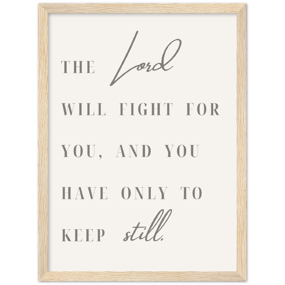 Bible Verse Framed Poster Print - Exodus 14:15