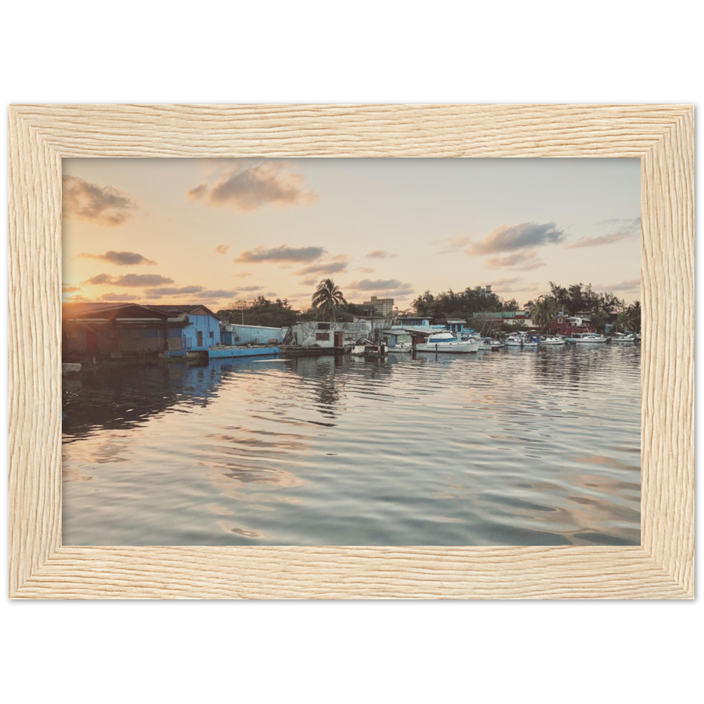 Sunset in Havana, Cuba Framed Photo Print