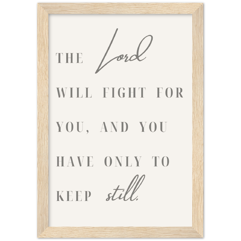 Bible Verse Framed Poster Print - Exodus 14:15