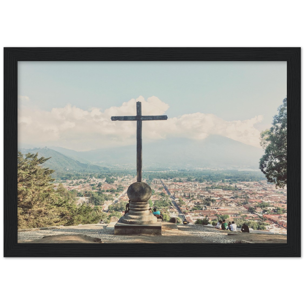 Cero De La Cruz Antigua, Guatemala Framed Photo Print