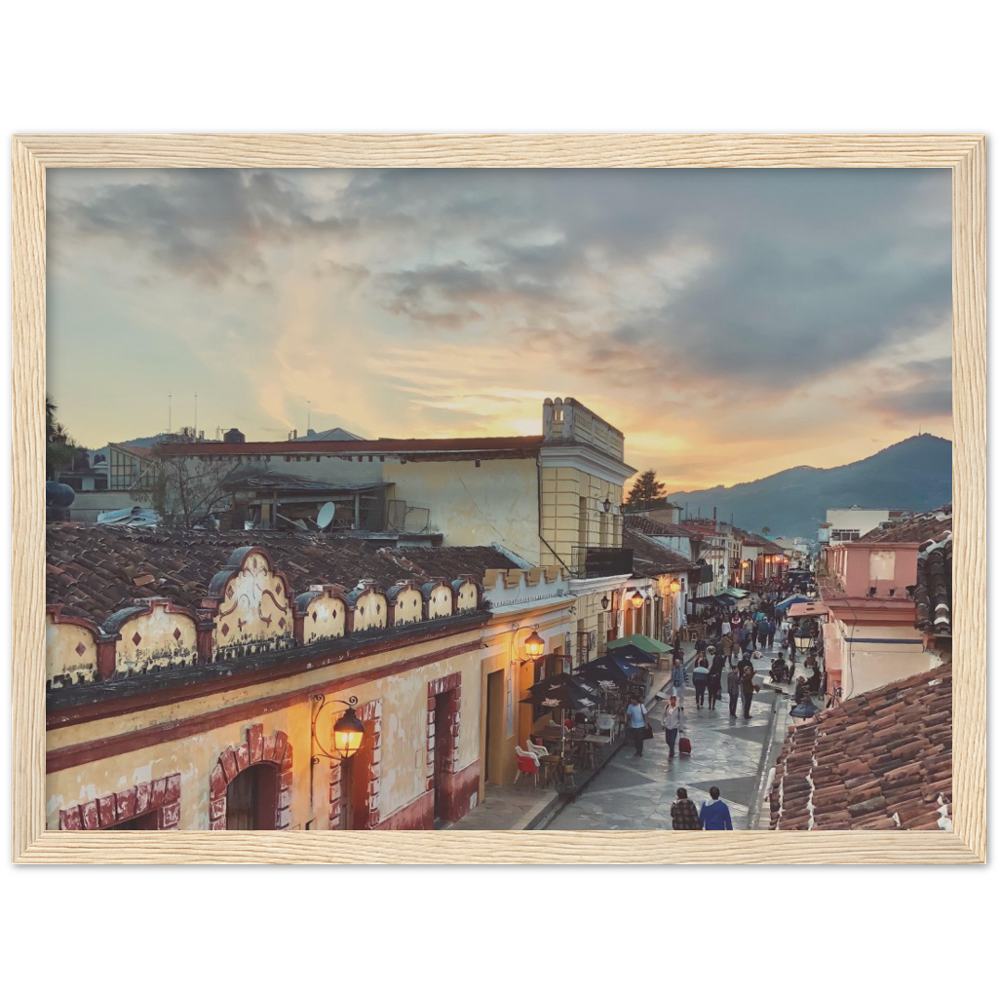 Sunset in San Cristobal de las Casas, Chiapas, Mexico Framed Photo Print 2/2