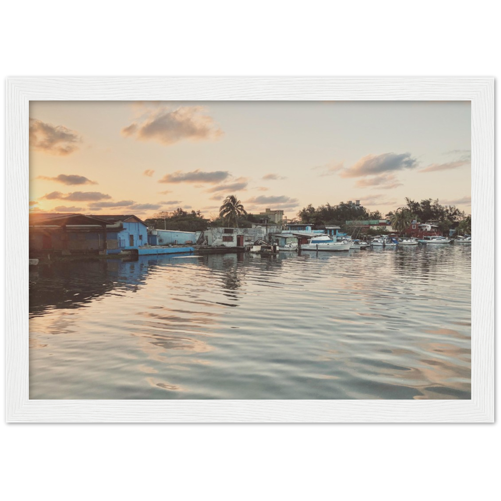 Sunset in Havana, Cuba Framed Photo Print