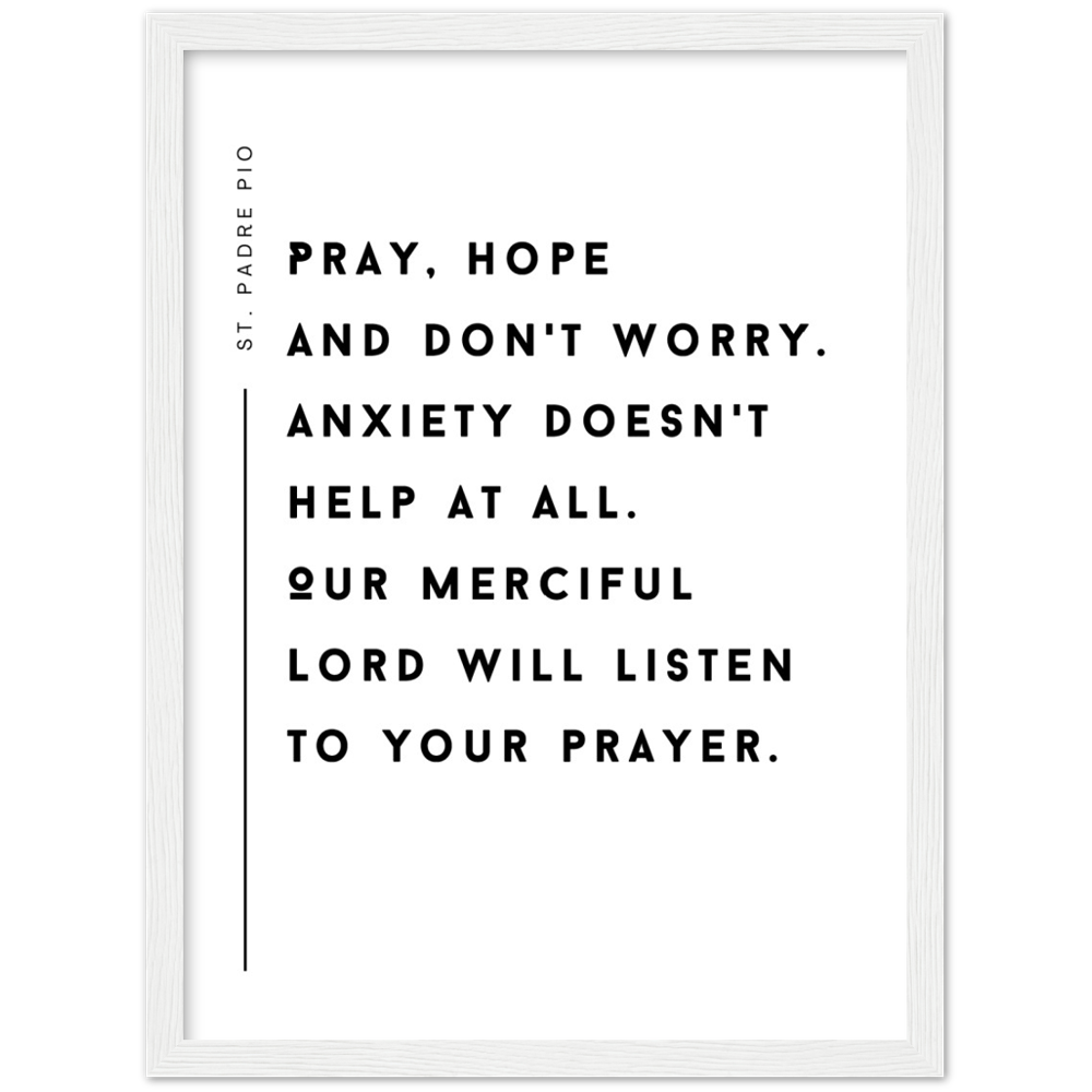 Catholic Prayer Framed Poster Print - St. Padre Pio