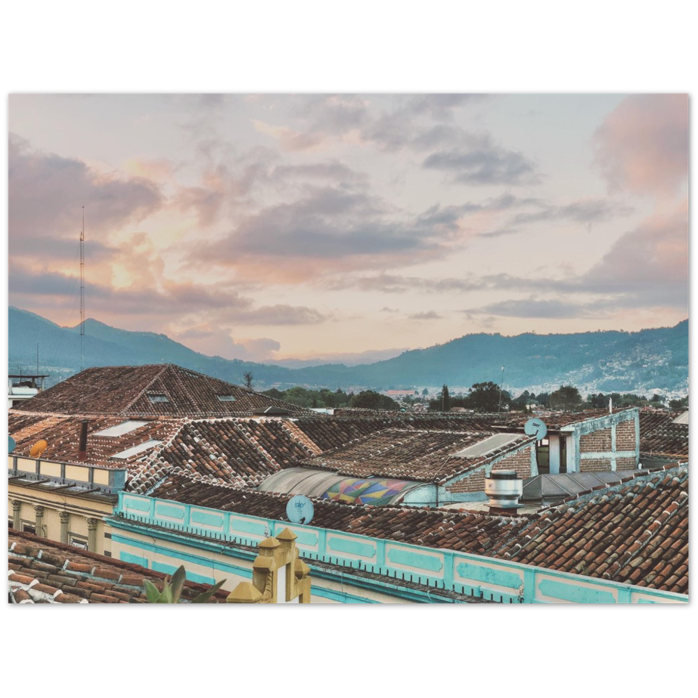 Sunset in San Cristobal de las Casas, Chiapas, Mexico Photo Print 1/2