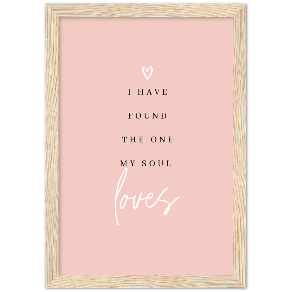 Bible Verse Framed Poster Print - Song of Solomon 3:4