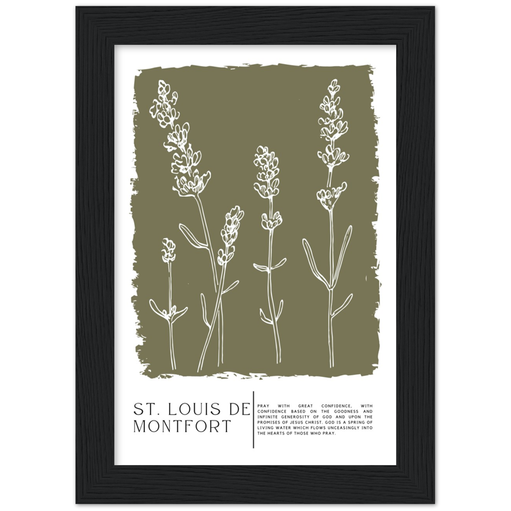 Catholic Prayer Framed Poster Print - St. Louis de Montfort