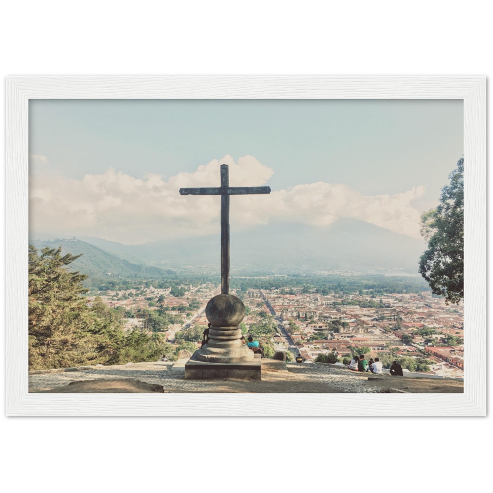 Cero De La Cruz Antigua, Guatemala Framed Photo Print